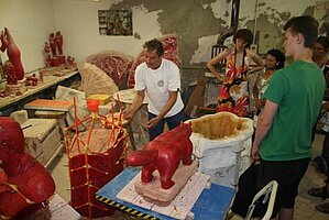 Excursion to a brass foundry