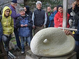 Marmorskulptur, ausschließlich von Hand bearbeitet in der Toskana in Italien