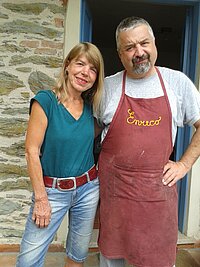 Elke und unser Koch Enrico