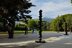 Display of a famous artist in Forte dei Marmi