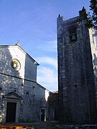 La Cappella mit Campanile und Basilika ist unser Arbeitsplatz